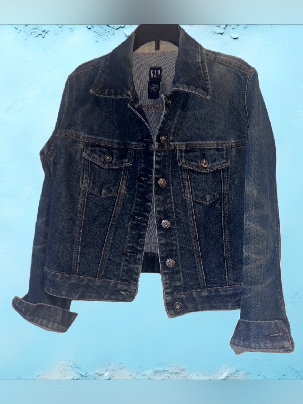 GAP Dark Indigo Wash Denim Jean Jacket Women’s XS